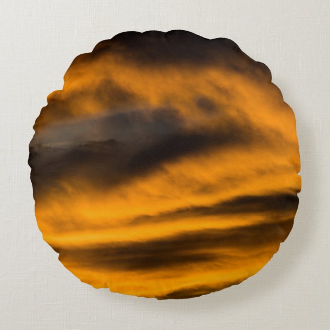 eagle burnout round cushion (Front)