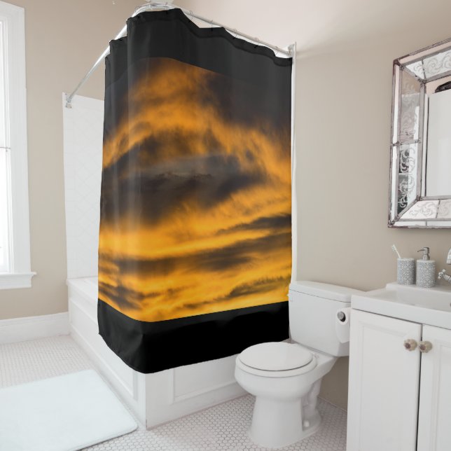 eagle burnout shower curtain (In Situ)