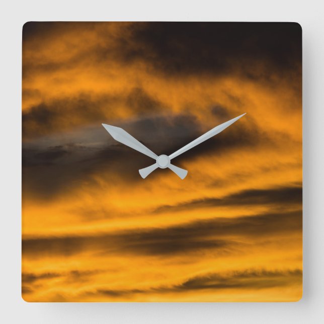eagle burnout square wall clock (Front)