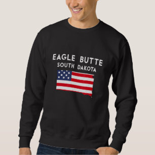 Eagle Butte South Dakota USA State America Travel Sweatshirt
