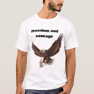 Eagle Carrying Bunny – Inspirational Freedom Desig T-Shirt