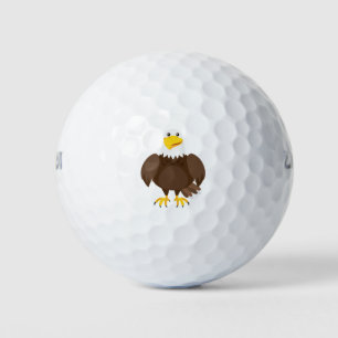 Eagle cartoon golf balls