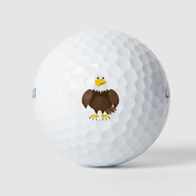 Eagle cartoon golf balls (Front)