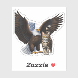 Eagle & Cat Collab – Patriotic Animal Independence