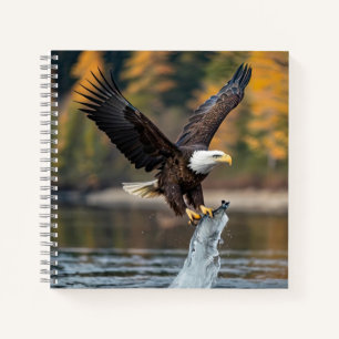Eagle Catching Fish Notebook