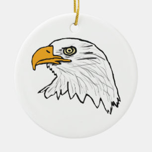 Eagle Ceramic Tree Decoration