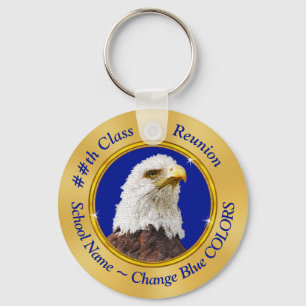 Eagle Class Reunion Gifts with YOUR TEXT or LOGO Key Ring