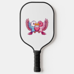 Eagle couple in love animal Valentine's Day Pickleball Paddle