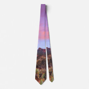 Eagle Crags Utah Sunset Landscape Tie