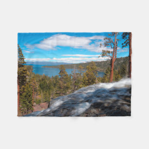 Eagle Creek Falls, South Lake Tahoe Fleece Blanket