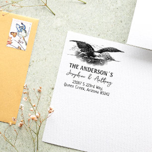 Eagle Custom Return Address Family Rubber Stamp