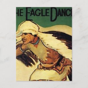 “Eagle Dancer” Western Art by Gerald Cassidy Postcard