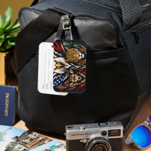 Eagle Deer Jaguar Nature Art Luggage Tag