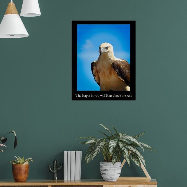 Eagle Design Motivational Inspirational Poster (Living Room 1)