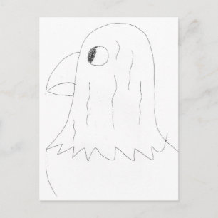 Eagle Drawing Postcard