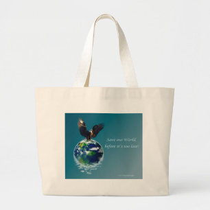 Eagle Earth Day Series II Large Tote Bag
