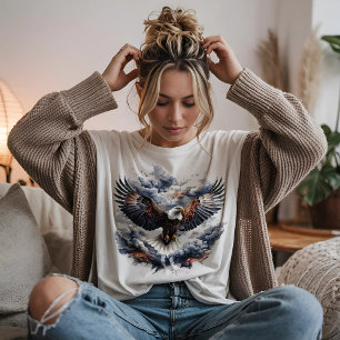Eagle Emerging from Clouds T-Shirt