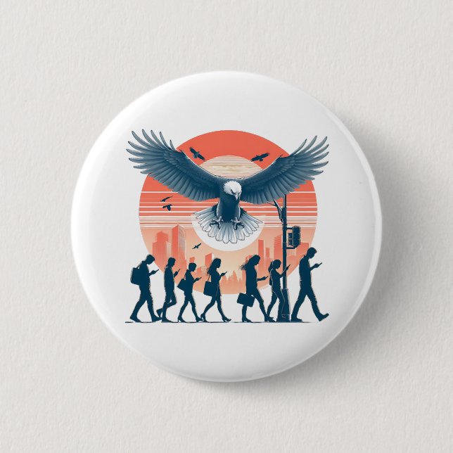 Eagle Entrepreneur 6 Cm Round Badge (Front)