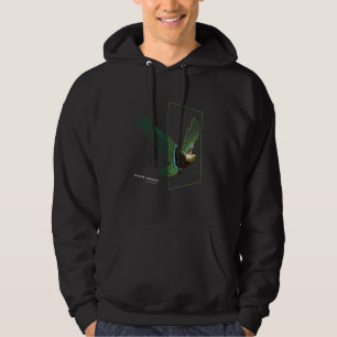 Eagle exiting digital space hoodie