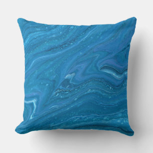 Eagle Eye 2 Abstract Blue Cushion