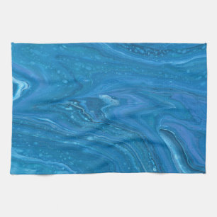 Eagle Eye 3 Cool Blue Abstract Towel