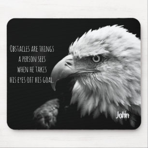 Eagle Eyes Best Quote Personalised Name Mouse Mat