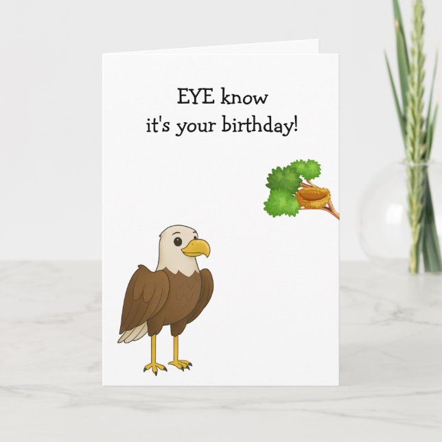 Eagle Eyesight Birthday Card (Front)