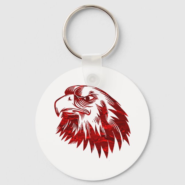 Eagle Face Key Ring (Front)