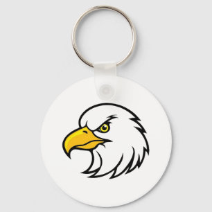 Eagle Face Key Ring