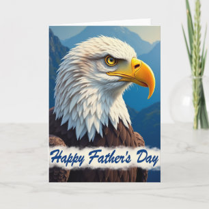 Eagle Fathers Day Art Card