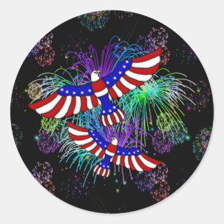 Eagle Fireworks Classic Round Sticker