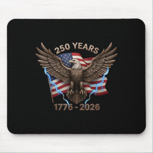 Eagle Flag 250 Years 1776-2026 250th Birthday Mouse Mat