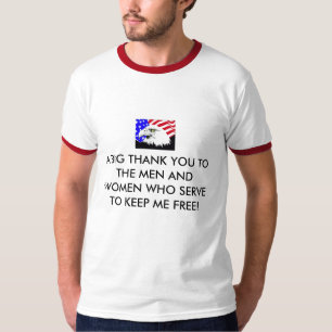 eagle_flag, A BIG THANK YOU TO THE MEN AND WOME... T-Shirt