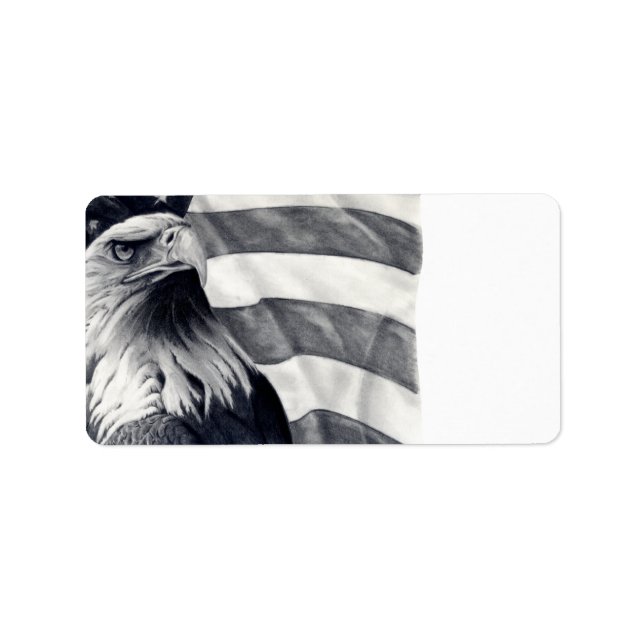 Eagle & Flag Address Labels (Front)