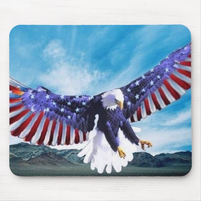 Eagle Flag Mouse Mat (Front)