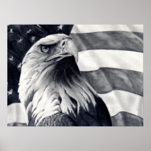 Eagle & Flag Poster Art