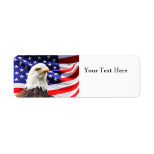Eagle Flag Return Address Labels
