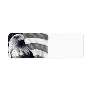 Eagle & Flag Return Address Labels