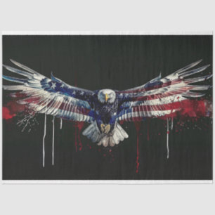 Eagle Flag Street Art Paint Decoupage Tissue Paper