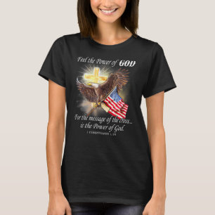 Eagle Flag Usa Christian Patriot One Nation Under T-Shirt