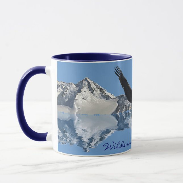 EAGLE FLIGHT Bald Eagle Wildlife Drinking Mug (Left)