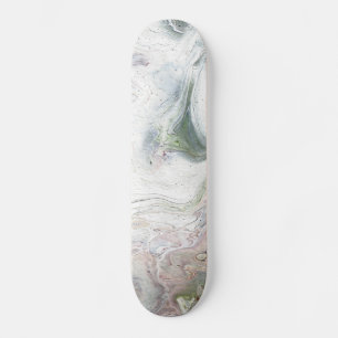 Eagle Fluffy White Abstract Skateboard Deck