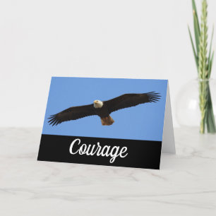 Eagle Flying Folded Greeting Card