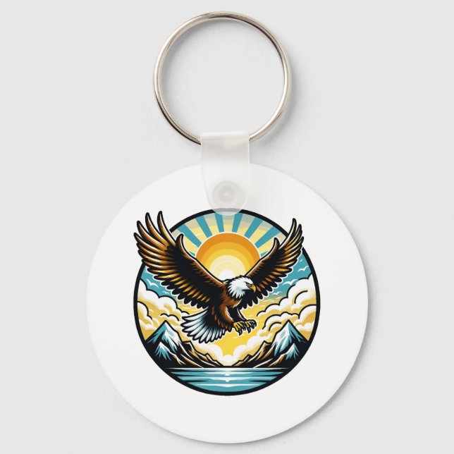 eagle flying key ring (Front)