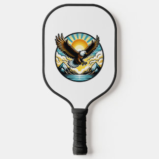 eagle flying pickleball paddle