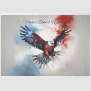 Eagle Flying United States of America Decoupage Tissue Paper