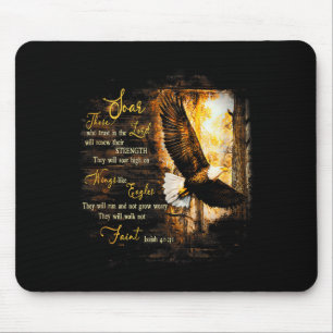 Eagle Forest They Will Soar High On Wings Jesus Is Mouse Mat