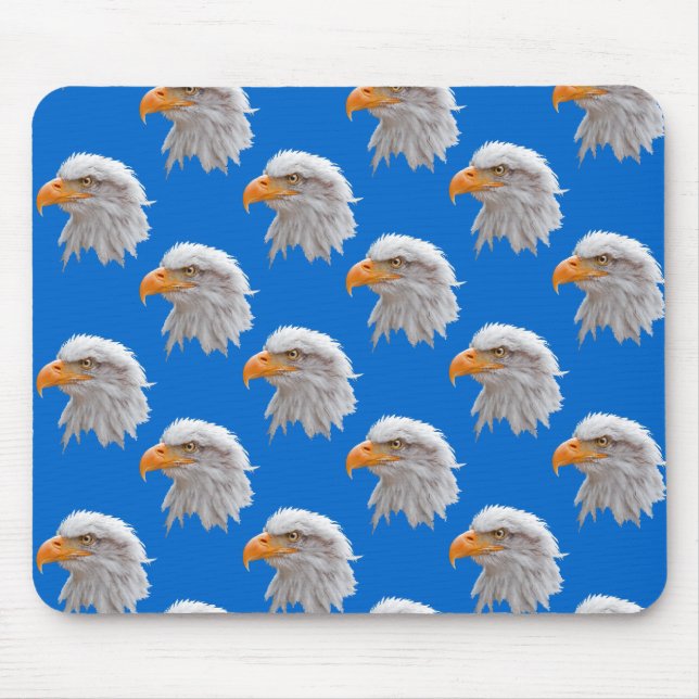 Eagle Frenzy Mousemat (Blue) (Front)