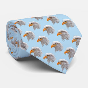 Eagle Frenzy Tie (Light Blue)