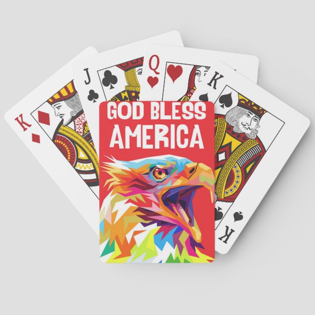 Eagle God Bless America Playing Cards (Back)
